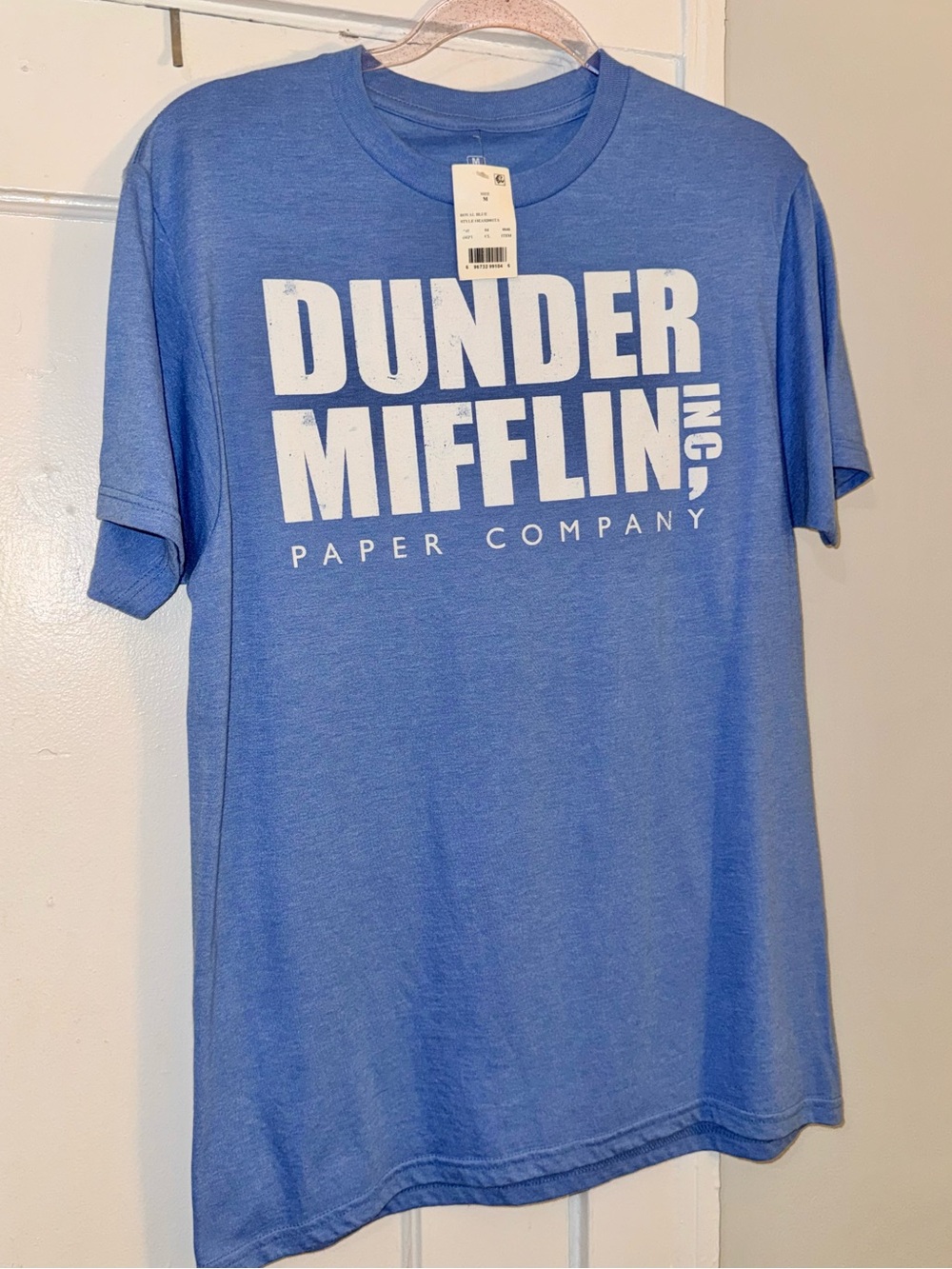 The Office Dunder Mifflin Blue Graphic Tee NWT